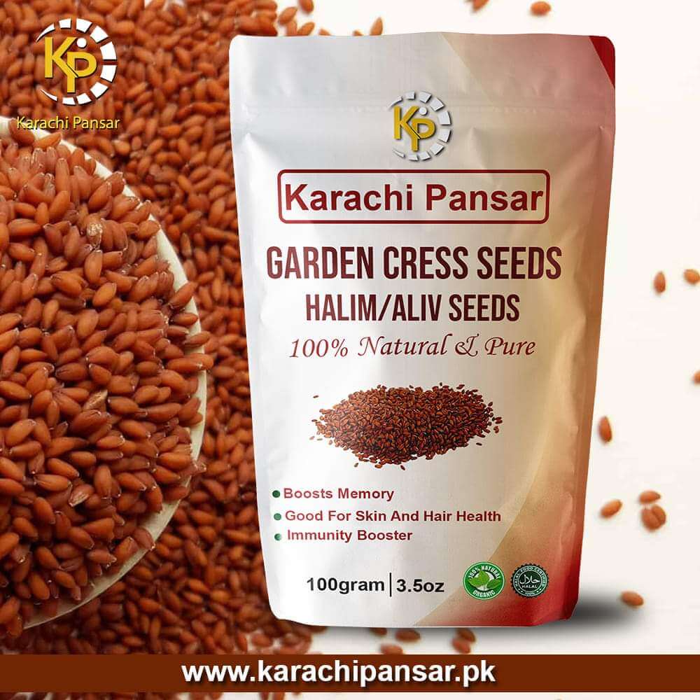 Garden cress seeds/Halim/Aliv 100g - Karachi Pansar