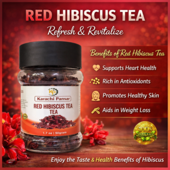 RED HIBISCUS FLOWER TEA  50GM