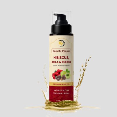 🌿 Amla Reetha Hibiscus Hair Oil – Natural Hair Growth & Shine Formula 150ml