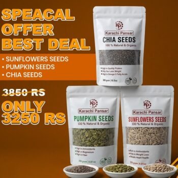 Special Deal - Sunflower seeds, Pumpkin Seeds, Chia Seeds